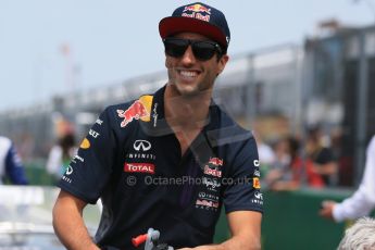 World © Octane Photographic Ltd. Infiniti Red Bull Racing RB11 – Daniel Ricciardo. Sunday 7th June 2015, F1 Canadian GP Drivers' parade, Circuit Gilles Villeneuve, Montreal, Canada. Digital Ref: 1298LB1D3176