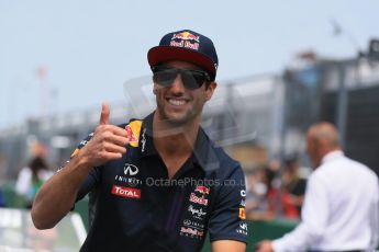 World © Octane Photographic Ltd. Infiniti Red Bull Racing RB11 – Daniel Ricciardo. Sunday 7th June 2015, F1 Canadian GP Drivers' parade, Circuit Gilles Villeneuve, Montreal, Canada. Digital Ref: 1298LB1D3179