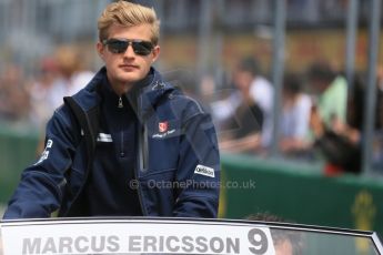 World © Octane Photographic Ltd. Sauber F1 Team C34-Ferrari – Marcus Ericsson. Sunday 7th June 2015, F1 Canadian GP Drivers' parade, Circuit Gilles Villeneuve, Montreal, Canada. Digital Ref: 1298LB1D3231