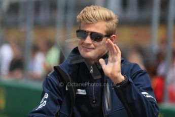 World © Octane Photographic Ltd. Sauber F1 Team C34-Ferrari – Marcus Ericsson. Sunday 7th June 2015, F1 Canadian GP Drivers' parade, Circuit Gilles Villeneuve, Montreal, Canada. Digital Ref: 1298LB1D3237