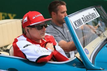 World © Octane Photographic Ltd. Scuderia Ferrari SF15-T– Kimi Raikkonen. Sunday 7th June 2015, F1 Canadian GP Drivers' parade, Circuit Gilles Villeneuve, Montreal, Canada. Digital Ref: 1298LB1D3328