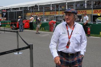 World © Octane Photographic Ltd. Sir Jackie Stewart. Sunday 7th June 2015, F1 Canadian GP Race grid, Circuit Gilles Villeneuve, Montreal, Canada. Digital Ref: 1298LB1D3405