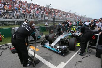 World © Octane Photographic Ltd. Mercedes AMG Petronas F1 W06 Hybrid – Nico Rosberg. Sunday 7th June 2015, F1 Race grid, Circuit Gilles Villeneuve, Montreal, Canada. Digital Ref: 1298LB1D3421