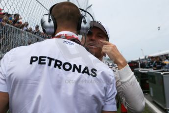 World © Octane Photographic Ltd. Mercedes AMG Petronas F1 W06 Hybrid – Nico Rosberg. Sunday 7th June 2015, F1 Race grid, Circuit Gilles Villeneuve, Montreal, Canada. Digital Ref: 1298LB1D3438