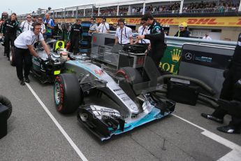 World © Octane Photographic Ltd. Mercedes AMG Petronas F1 W06 Hybrid – Lewis Hamilton. Sunday 7th June 2015, F1 Canadian GP Race grid, Circuit Gilles Villeneuve, Montreal, Canada. Digital Ref: 1298LB1D3454