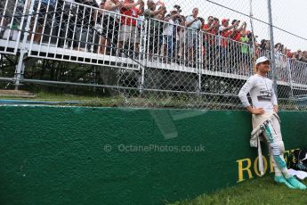 World © Octane Photographic Ltd. Mercedes AMG Petronas F1 W06 Hybrid – Nico Rosberg. Sunday 7th June 2015, F1 Race grid, Circuit Gilles Villeneuve, Montreal, Canada. Digital Ref: 1298LB1D3487