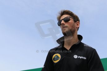 World © Octane Photographic Ltd. Lotus F1 Team E23 Hybrid – Romain Grosjean. Sunday 7th June 2015, F1 Canadian GP Drivers' parade, Circuit Gilles Villeneuve, Montreal, Canada. Digital Ref: 1298LB7D2782