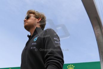 World © Octane Photographic Ltd. Mercedes AMG Petronas F1 W06 Hybrid – Nico Rosberg. Sunday 7th June 2015, F1 Drivers' parade, Circuit Gilles Villeneuve, Montreal, Canada. Digital Ref: 1298LB7D2789