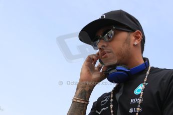 World © Octane Photographic Ltd. Mercedes AMG Petronas F1 W06 Hybrid – Lewis Hamilton. Sunday 7th June 2015, F1 Canadian GP Drivers' parade, Circuit Gilles Villeneuve, Montreal, Canada. Digital Ref: 1298LB7D2816