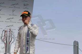 World © Octane Photographic Ltd. Williams Martini Racing – Valtteri Bottas (3rd). Sunday 7th June 2015, F1 Canadian GP Podium, Circuit Gilles Villeneuve, Montreal, Canada. Digital Ref: 1300LB1D4034