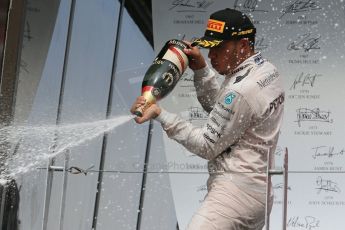 World © Octane Photographic Ltd. Mercedes AMG Petronas Hybrid – Lewis Hamilton (1st). Sunday 7th June 2015, F1 Canadian GP Podium, Circuit Gilles Villeneuve, Montreal, Canada. Digital Ref: 1300LB1D4215