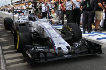 World © Octane Photographic Ltd. Williams Martini Racing – Valtteri Bottas (3rd). Sunday 7th June 2015, F1 Canadian GP Podium, Circuit Gilles Villeneuve, Montreal, Canada. Digital Ref: 1300LB7D2924