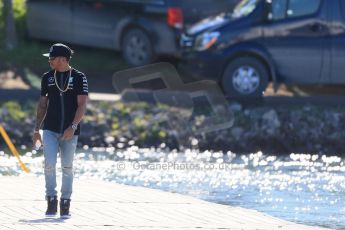 World © Octane Photographic Ltd. Mercedes AMG Petronas F1 W06 Hybrid – Lewis Hamilton. Saturday 6th June 2015, F1 Canadian GP Paddock, Circuit Gilles Villeneuve, Montreal, Canada. Digital Ref: 1294LB1D0633