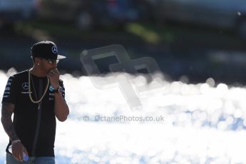World © Octane Photographic Ltd. Mercedes AMG Petronas F1 W06 Hybrid – Lewis Hamilton. Saturday 6th June 2015, F1 Canadian GP Paddock, Circuit Gilles Villeneuve, Montreal, Canada. Digital Ref: 1294LB1D0643