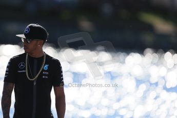 World © Octane Photographic Ltd. Mercedes AMG Petronas F1 W06 Hybrid – Lewis Hamilton. Saturday 6th June 2015, F1 Canadian GP Paddock, Circuit Gilles Villeneuve, Montreal, Canada. Digital Ref: 1294LB1D0657