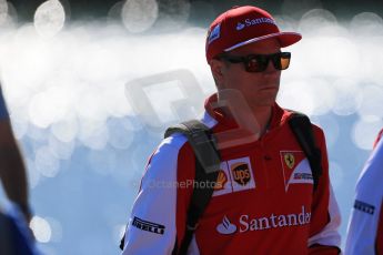 World © Octane Photographic Ltd. Scuderia Ferrari SF15-T– Kimi Raikkonen. Saturday 6th June 2015, F1 Canadian GP Paddock, Circuit Gilles Villeneuve, Montreal, Canada. Digital Ref: 1294LB1D0705