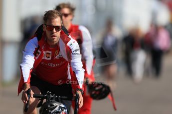 World © Octane Photographic Ltd. Scuderia Ferrari SF15-T– Sebastian Vettel. Saturday 6th June 2015, F1 Canadian GP Paddock, Circuit Gilles Villeneuve, Montreal, Canada. Digital Ref: 1294LB1D0728