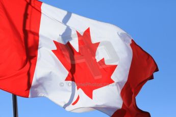 World © Octane Photographic Ltd. Canadian Flag. Saturday 6th June 2015, F1 Canadian GP Paddock, Circuit Gilles Villeneuve, Montreal, Canada. Digital Ref: 1294LB7D0332
