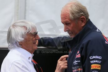 World © Octane Photographic Ltd. Bernie Ecclestone and Dr.Malmut Marko. Sunday 7th June 2015, F1 Paddock, Circuit Gilles Villeneuve, Montreal, Canada. Digital Ref: 1297LB1D2874