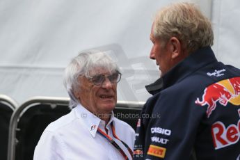 World © Octane Photographic Ltd. Bernie Ecclestone and Dr.Malmut Marko. Sunday 7th June 2015, F1 Paddock, Circuit Gilles Villeneuve, Montreal, Canada. Digital Ref: 1297LB1D2884