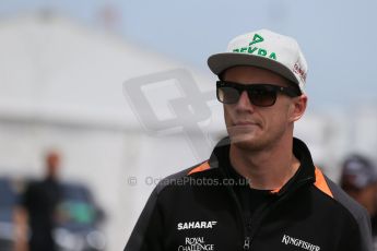 World © Octane Photographic Ltd. Sahara Force India VJM08 – Nico Hulkenberg. Sunday 7th June 2015, F1 Canadian GP Paddock, Circuit Gilles Villeneuve, Montreal, Canada. Digital Ref: 1297LB1D2995