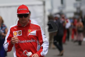 World © Octane Photographic Ltd. Scuderia Ferrari SF15-T– Kimi Raikkonen. Sunday 7th June 2015, F1 Canadian GP Paddock, Circuit Gilles Villeneuve, Montreal, Canada. Digital Ref: 1297LB1D3027