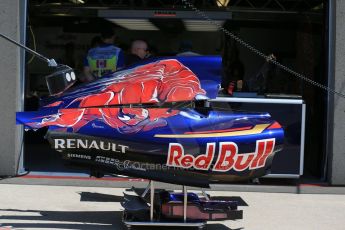World © Octane Photographic Ltd. Thursday 4th June 2015, F1 Canadian GP pitlane setup, Circuit Gilles Villeneuve, Montreal, Canada. Scuderia Toro Rosso STR10 bodywork. Digital Ref: 1290LB1D8700