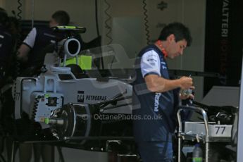 World © Octane Photographic Ltd. Thursday 4th June 2015, F1 Canadian GP pitlane setup, Circuit Gilles Villeneuve, Montreal, Canada. Williams Martini Racing FW37. Digital Ref: 1290LB1D8802