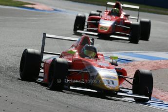 World © Octane Photographic Ltd. Saturday 18th April 2015, MSA Formula - Certified by the FIA - Powered by Ford EcoBoost Qualifying. Donington Park. TRS Arden - Ricky Collard and Enaam Ahmed. Digital Ref: 1229LB1D1307