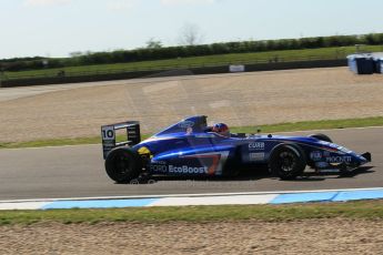 World © Octane Photographic Ltd. Saturday 18th April 2015, MSA Formula - Certified by the FIA - Powered by Ford EcoBoost Qualifying. Donington Park. Carlin - Colton Herta. Digital Ref: 1229LW1L2370