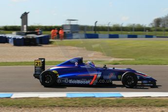 World © Octane Photographic Ltd. Saturday 18th April 2015, MSA Formula - Certified by the FIA - Powered by Ford EcoBoost Qualifying. Donington Park. Carlin - Petru Florescu. Digital Ref: 1229LW1L2403