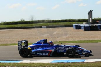 World © Octane Photographic Ltd. Saturday 18th April 2015, MSA Formula - Certified by the FIA - Powered by Ford EcoBoost Qualifying. Donington Park. Carlin - Colton Herta. Digital Ref: 1229LW1L2512