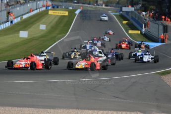 World © Octane Photographic Ltd. Saturday 18th April 2015, MSA Formula - Certified by the FIA - Powered by Ford EcoBoost Race 1. Donington Park. TRS Arden - Sandy Mitchell. Digital Ref: 1230LB1D1484