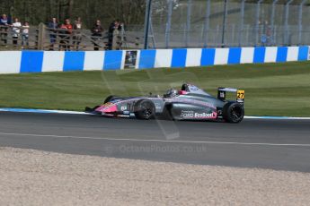 World © Octane Photographic Ltd. Saturday 18th April 2015, MSA Formula - Certified by the FIA - Powered by Ford EcoBoost Race 1. Donington Park. Fortec - Daniel Ticktum. Digital Ref: 1230LB1D1558
