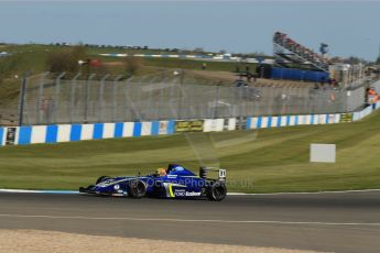 World © Octane Photographic Ltd. Saturday 18th April 2015, MSA Formula - Certified by the FIA - Powered by Ford EcoBoost Race 1. Donington Park. Carlin - Lando Norris. Digital Ref: 1230LW1L2810