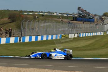 World © Octane Photographic Ltd. Saturday 18th April 2015, MSA Formula - Certified by the FIA - Powered by Ford EcoBoost Race 1. Donington Park. Double R Racing – Gustavo Myasava. Digital Ref: 1230LW1L2854