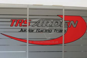 World © Octane Photographic Ltd. Saturday 18th April 2015, MSA Formula - Certified by the FIA - Powered by Ford EcoBoost. TRS Arden logo. Donington Park. Digital Ref: 1230LW1L2906