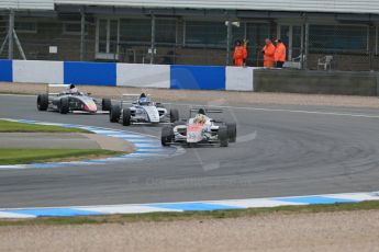 World © Octane Photographic Ltd. Sunday 19th April 2015, MSA Formula - Certified by the FIA - Powered by Ford EcoBoost Race 2. Donington Park. JHR Developments - Sennan Fielding, MBM – Jack Barlow and Fortec - Daniel Ticktum. Digital Ref: 1231LB1D1962