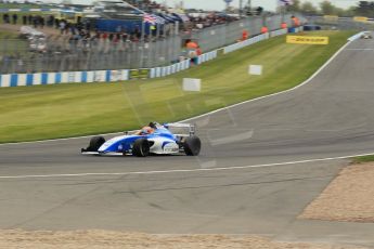 World © Octane Photographic Ltd. Sunday 19th April 2015, MSA Formula - Certified by the FIA - Powered by Ford EcoBoost Race 2. Donington Park. Double R Racing - Matheus Leist. Digital Ref: 1231LW1L3026