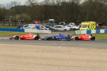 World © Octane Photographic Ltd. Sunday 19th April 2015, MSA Formula - Certified by the FIA - Powered by Ford EcoBoost Race 2. Donington Park. TRS Arden - Sandy Mitchell and Enaam Ahmed. Digital Ref: 1231LW1L3059
