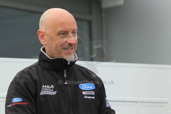 World © Octane Photographic Ltd. Sunday 19th April 2015, MSA Formula - Certified by the FIA - Powered by Ford EcoBoost Race 3. Donington Park. Podium presentations - Gerard Quinn - Director of Ford racing. Digital Ref: 1231LW1L3190