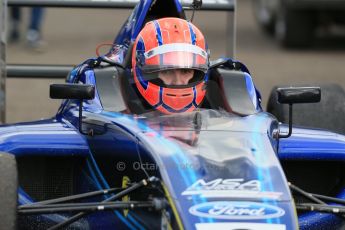 World © Octane Photographic Ltd. Sunday 19th April 2015, MSA Formula - Certified by the FIA - Powered by Ford EcoBoost Race 3. Donington Park. Falcon Motorsport – Darius Karbaley. Digital Ref: 1232LB1D2100