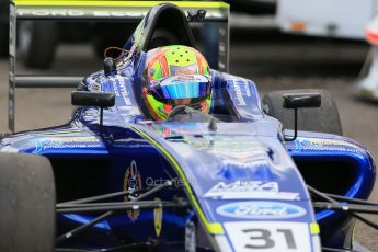 World © Octane Photographic Ltd. Sunday 19th April 2015, MSA Formula - Certified by the FIA - Powered by Ford EcoBoost Race 3. Donington Park. Carlin - Lando Norris. Digital Ref: 1232LB1D2122