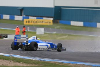 World © Octane Photographic Ltd. Sunday 19th April 2015, MSA Formula - Certified by the FIA - Powered by Ford EcoBoost Race 3. Donington Park. Double R Racing – Gustavo Myasava. Digital Ref: 1232LB1D2223
