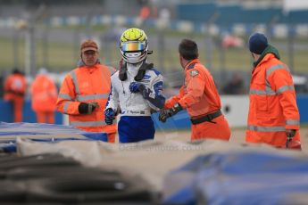 World © Octane Photographic Ltd. Sunday 19th April 2015, MSA Formula - Certified by the FIA - Powered by Ford EcoBoost Race 3. Donington Park. Double R Racing – Gustavo Myasava. Digital Ref: 1232LB1D2235