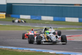 World © Octane Photographic Ltd. Sunday 19th April 2015, MSA Formula - Certified by the FIA - Powered by Ford EcoBoost Race 3. Donington Park. JTR - James Pull and TRS Arden - Ricky Collard. Digital Ref: 1232LB1D2250