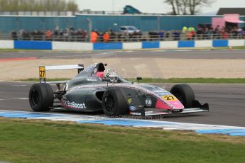 World © Octane Photographic Ltd. Sunday 19th April 2015, MSA Formula - Certified by the FIA - Powered by Ford EcoBoost Race 3. Donington Park. Fortec - Daniel Ticktum. Digital Ref: 1232LW1L3295