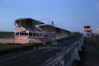 World © Octane Photographic Ltd. 7th February 2015 dawn visit to the pit buildings at the Reims-Gueux abandoned track, last used for Formula 1 in 1966. Digital Ref : 1185CB1D4694