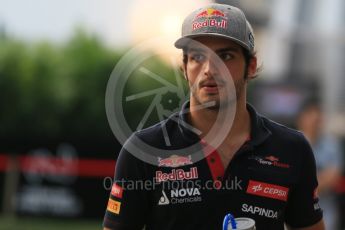 World © Octane Photographic Ltd. Lotus F1 Team E23 Hybrid – Pastor Maldonado. Sunday 20th September 2015, F1 Singapore Grand Prix Drivers Parade, Marina Bay. Digital Ref: 1435LB1D8315