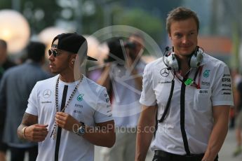 World © Octane Photographic Ltd. Sauber F1 Team C34-Ferrari – Marcus Ericsson. Sunday 20th September 2015, F1 Singapore Grand Prix Drivers Parade, Marina Bay. Digital Ref: 1435LB1D8359